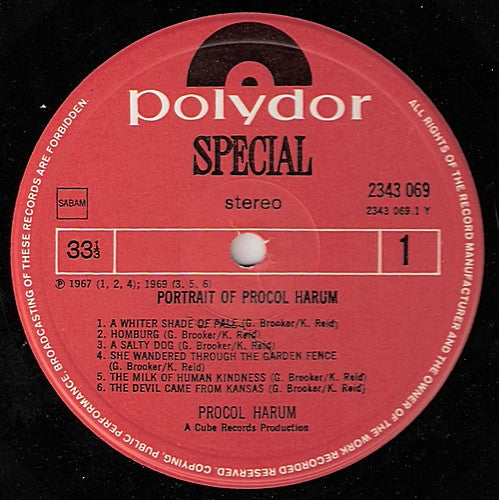 Procol Harum : Portrait Of Procol Harum (LP, Comp)