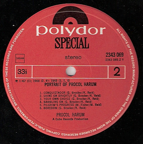 Procol Harum : Portrait Of Procol Harum (LP, Comp)