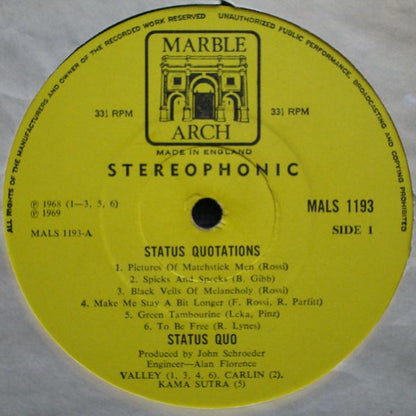 Status Quo : Status Quo-Tations (LP, Comp)
