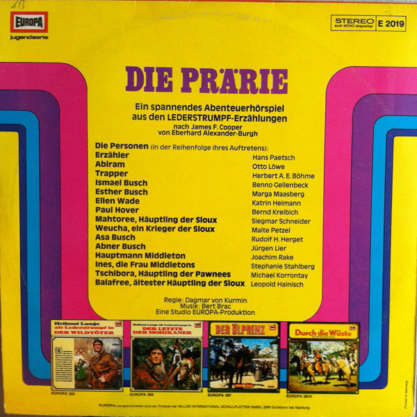 James F. Cooper* : Die Prärie (LP)