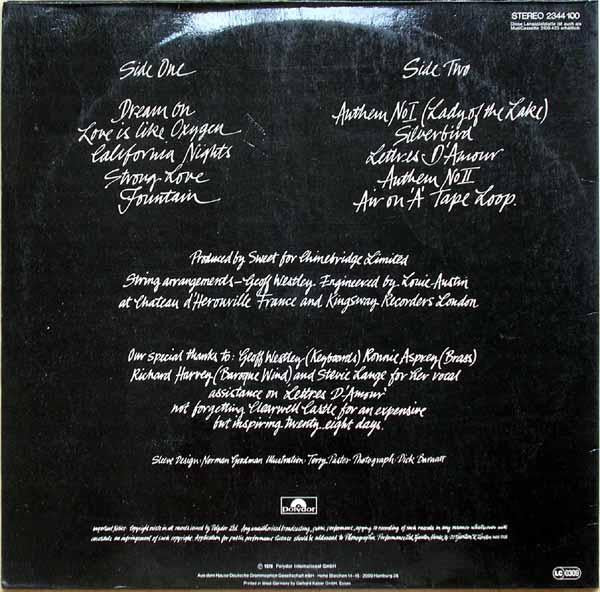 Sweet* : Level Headed (LP, Album, Gat)
