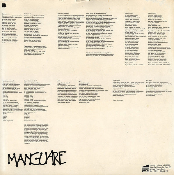 Manguare : Cuba (LP, Album, RE)