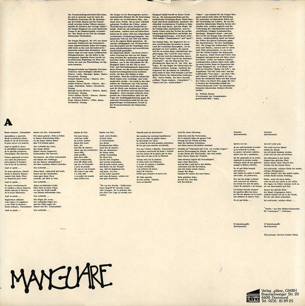 Manguare : Cuba (LP, Album, RE)