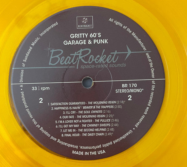 Various : Gritty 60's Garage & Punk (LP, Comp, Mono, Ora)