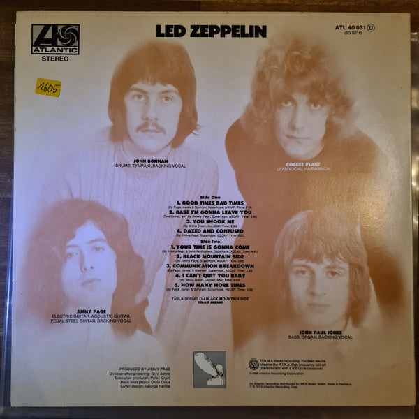 Led Zeppelin : Led Zeppelin (LP, Album)