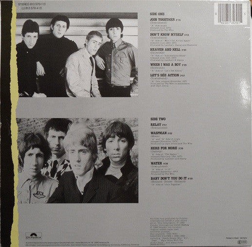 The Who : Rarities Vol. 2 "1970-1973" (LP, Comp)
