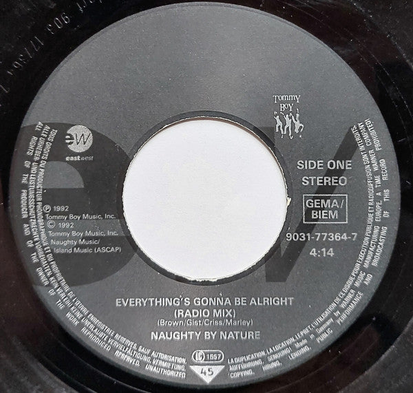 Naughty By Nature : Everything's Gonna Be Alright (7", Single, Lar)