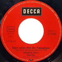 France Gall : Dann Schon Eher Der Pianoplayer (7", Single)