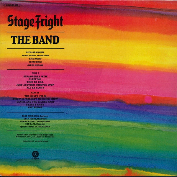 The Band : Stage Fright (LP, Album, Gre)