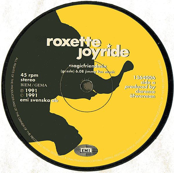 Roxette : Joyride (Magicfriendmix) (12", Maxi)
