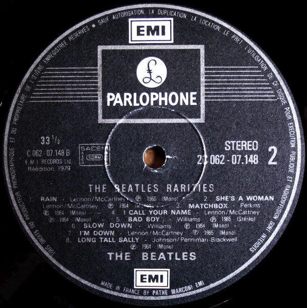 The Beatles : Rarities (LP, Album, Comp, Mono, I.D)