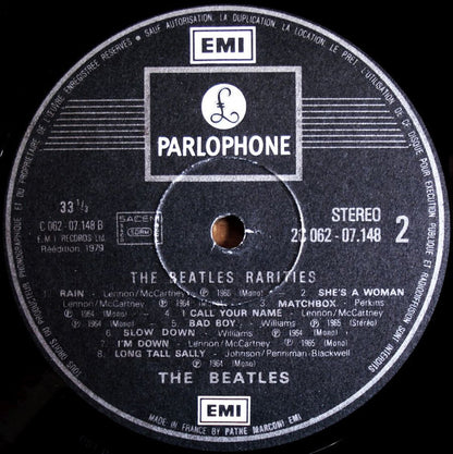 The Beatles : Rarities (LP, Album, Comp, Mono, I.D)