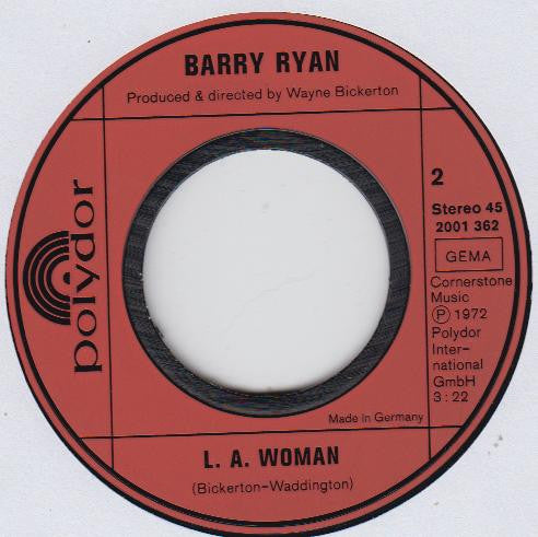 Barry Ryan : I'm Sorry Susan (7", Single)