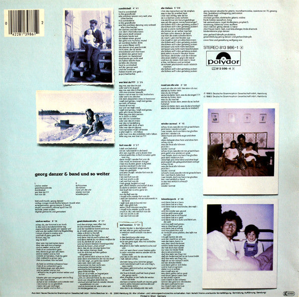 Georg Danzer : Und So Weiter (LP, Album)