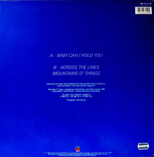Tracy Chapman : Baby Can I Hold You (12")