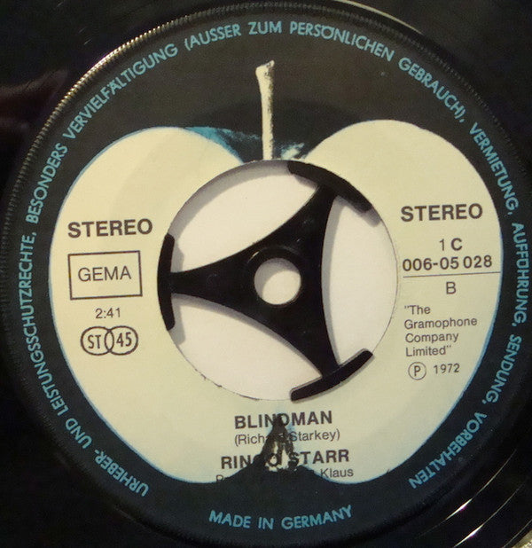 Ringo Starr : Back Off Boogaloo / Blind Man (7", Single)