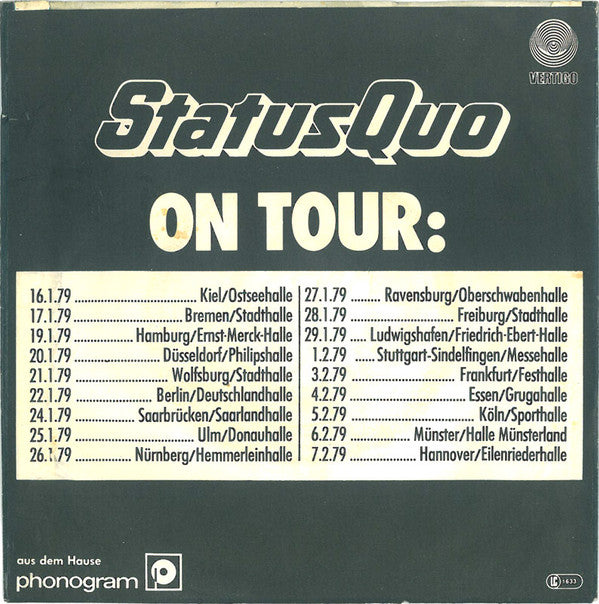 Status Quo : Accident Prone (7", Single)