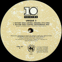 Unique 3 Featuring Karin* : Rhythm Takes Control (12")