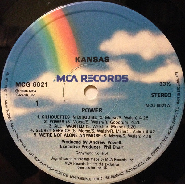 Kansas (2) : Power (LP, Album)