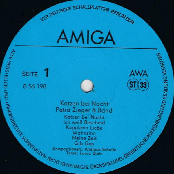 Petra Zieger & Band : Katzen Bei Nacht (LP, Album)
