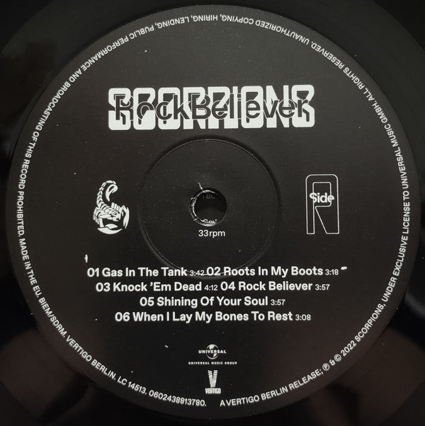 Scorpions : Rock Believer (LP, Album, 180)