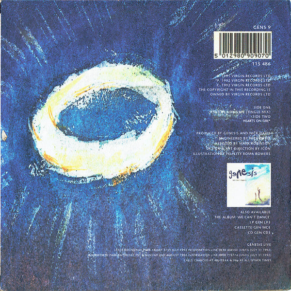 Genesis : Jesus He Knows Me (7", Single)