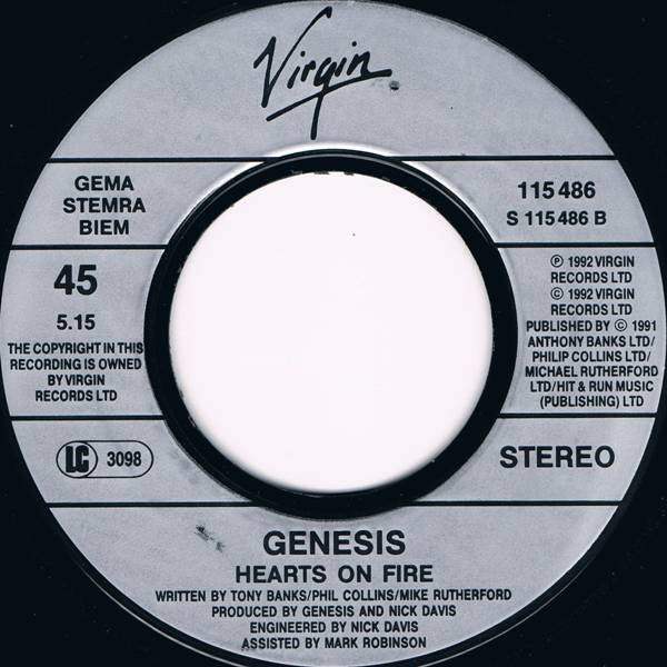 Genesis : Jesus He Knows Me (7", Single)