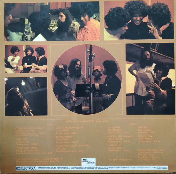 The Supremes : The Supremes Produced And Arranged By Jimmy Webb (LP, Album)