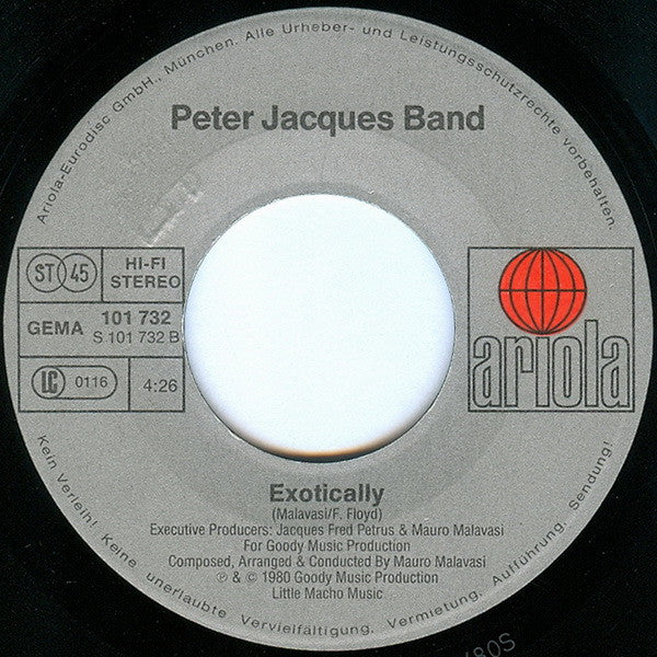 Peter Jacques Band : Is It It  (7", Single)