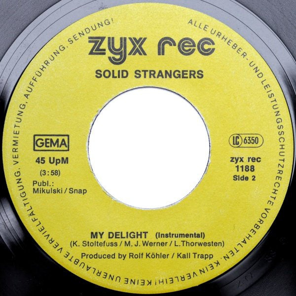 Solid Strangers : My Delight (7", Single)