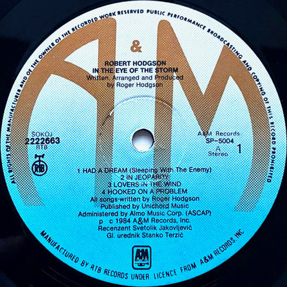 Roger Hodgson : In The Eye Of The Storm (LP, Album)