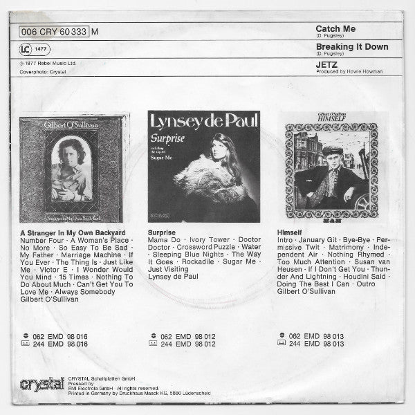 Jetz : Catch Me (7", Single)