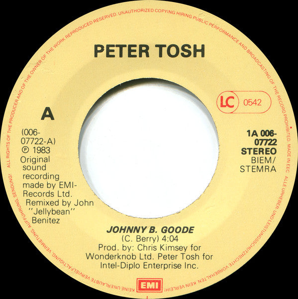 Peter Tosh : Johnny B. Goode (7", Single)