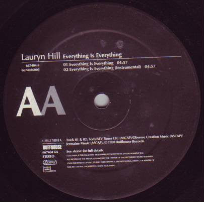 Lauryn Hill : Everything Is Everything (12")