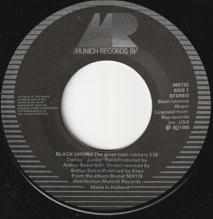 Black Uhuru : The Great Train Robbery (7", Single)