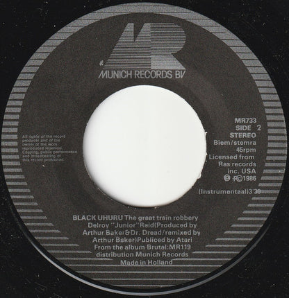 Black Uhuru : The Great Train Robbery (7", Single)