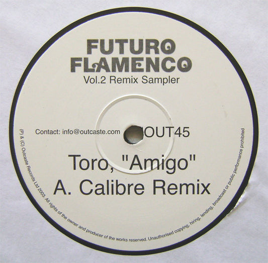 Toro : Future Flamenco Vol.2 Remix Sampler (12", Smplr)