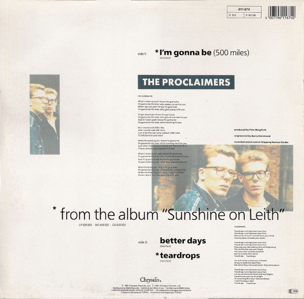 The Proclaimers : I'm Gonna Be (500 Miles) (12")