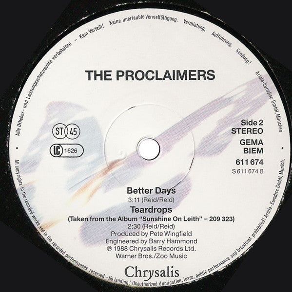 The Proclaimers : I'm Gonna Be (500 Miles) (12")
