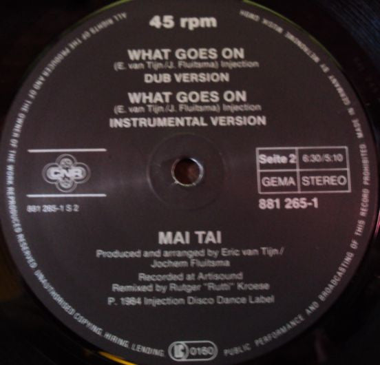 Mai Tai : What Goes On (12", Maxi)