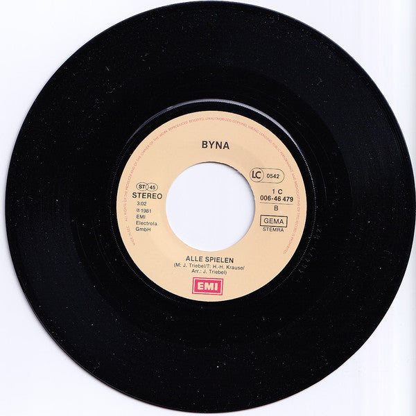 Byna : Ich Bin Kein Yo Yo (7", Single)