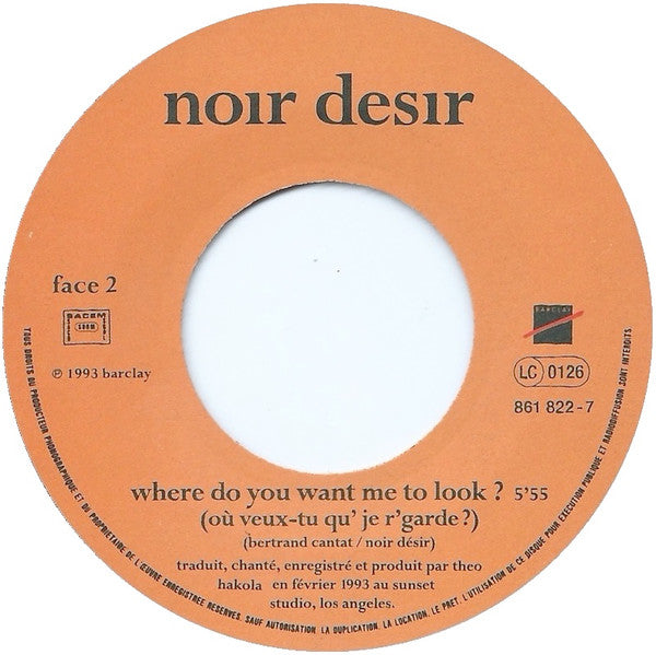 Noir Désir : Lolita Nie En Bloc (7", Single)