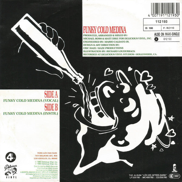 Tone Loc : Funky Cold Medina (7", Single)
