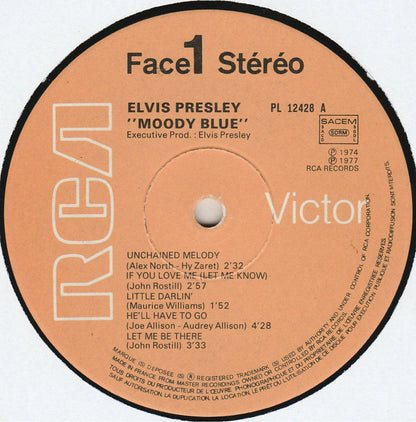 Elvis Presley : Moody Blue (LP, Album)