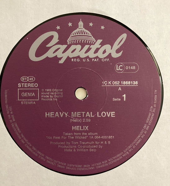 Helix (3) : Heavy Metal Love (12", Maxi)