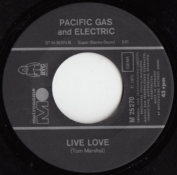 Pacific Gas And Electric* : The Hunter (7", Single)
