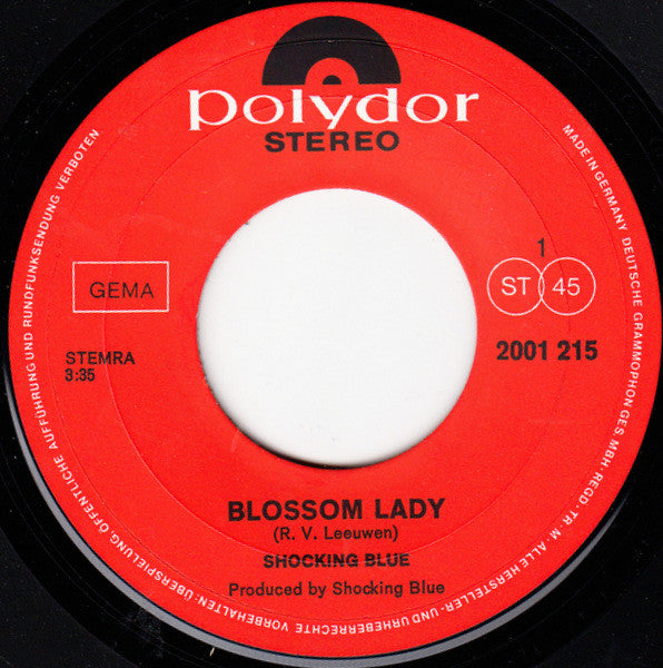 Shocking Blue : Blossom Lady (7", Single)