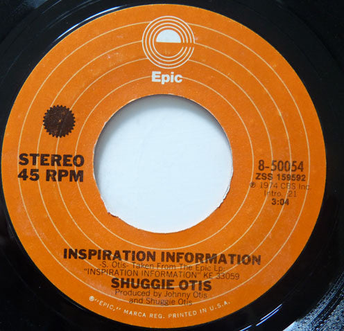 Shuggie Otis : Inspiration Information / Aht Uh Mi Hed (7", Single, Styrene)
