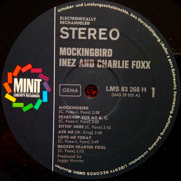 Inez & Charlie Foxx* : The Original Mockingbird (LP, Comp)