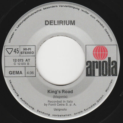 Delirium (5) : Jesahel / King's Road (7", Single)